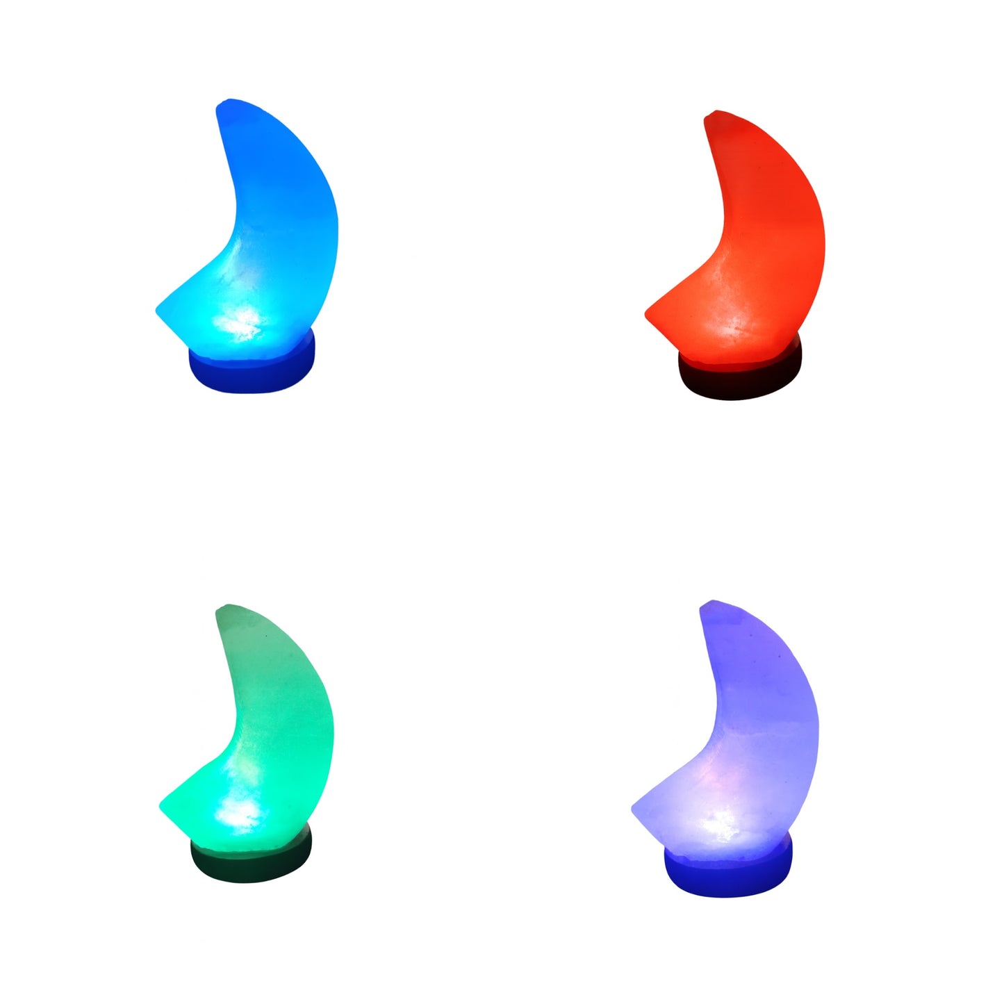 Lunar Glow Crescent Salt Lamp