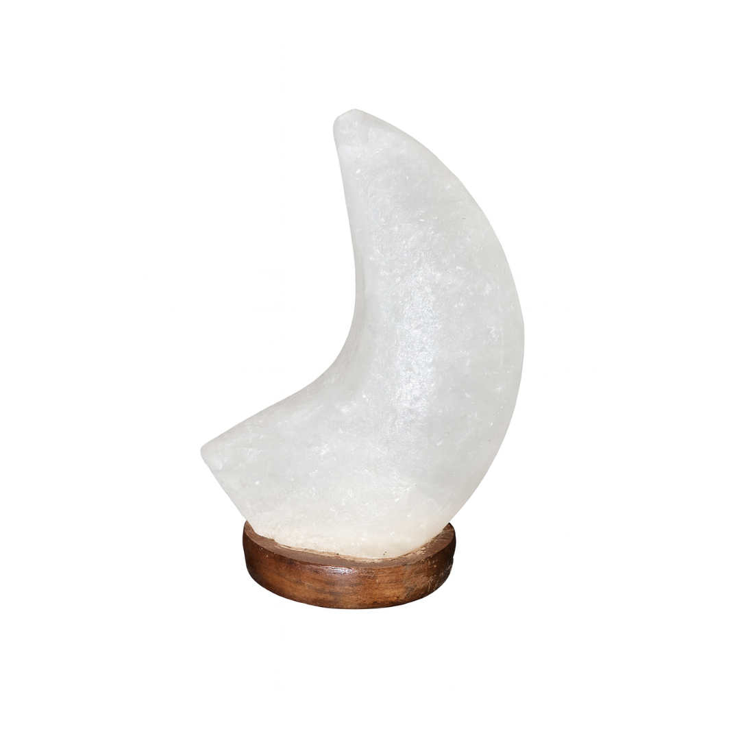 Lunar Glow Crescent Salt Lamp