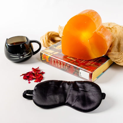 Ember Crystalline Selenite Heart