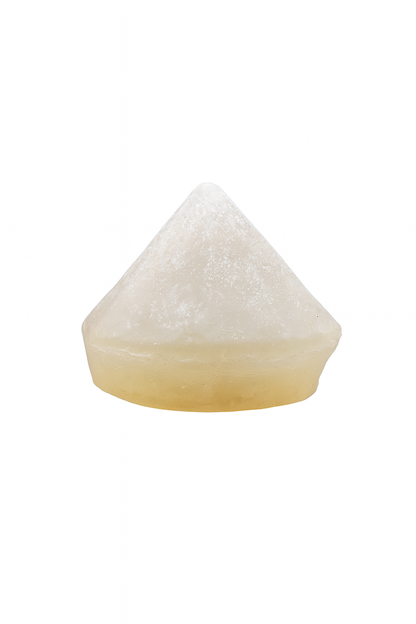 A lunar diamond soap with a ring inside